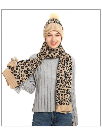 Conjunto de Abrigo: Gorro, Bufanda y Guantes de Lana Tejida - Image 19