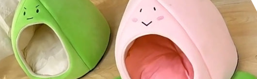 Cama Nido para Gatos Forma Durazno Manzana - Sofá Acogedor Removible para Mascotas - Image 12