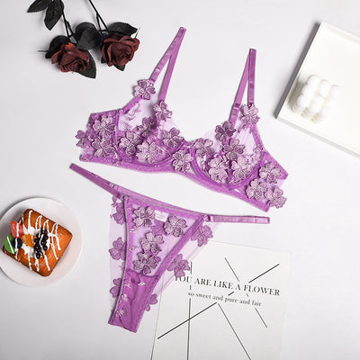 Conjunto Romántico de Encaje Floral Transparente - Image 18