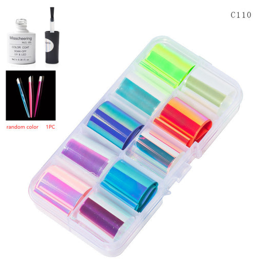 Set de 12 Láminas Decorativas para Uñas - Transferencias Nail Art - Image 50