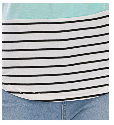 Encaje Rayado Estampado para Ropa de Maternidad - Image 5