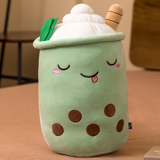 Peluche Taza de Té con Leche - Almohada Frutal Fresa y Matcha - Image 10