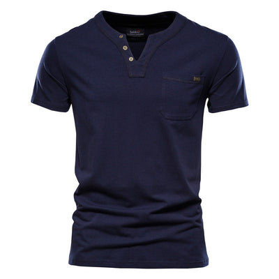 Camiseta Deportiva Slim Fit de Algodón con Bolsillo para Hombre - Image 9