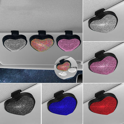 Clip Organizador Magnético para Auto con Soporte de Gafas y Diamantes - Image 9