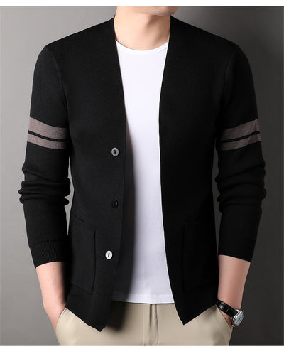 Suéter Versátil de Punto Liso para Hombre - Oficina y Casual - Image 19