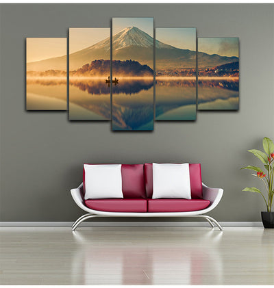 Cuadro Decorativo Paisaje Montaña y Lago - Lienzo Artístico para Pared - Image 5