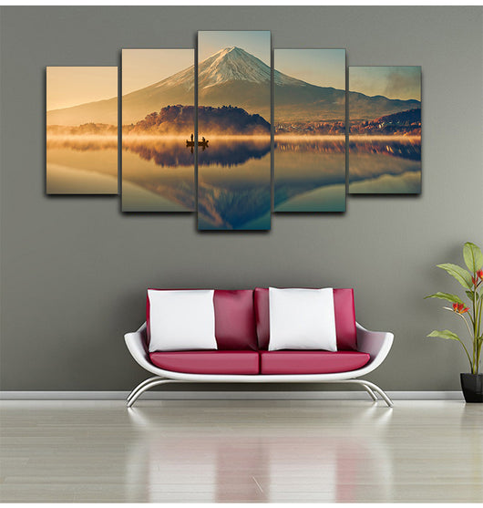 Cuadro Decorativo Paisaje Montaña y Lago - Lienzo Artístico para Pared - Image 5