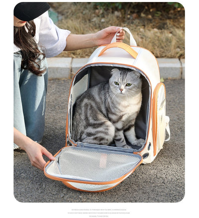 Mochila Transportadora Doble para Gatos - Portátil y Plegable - Image 20