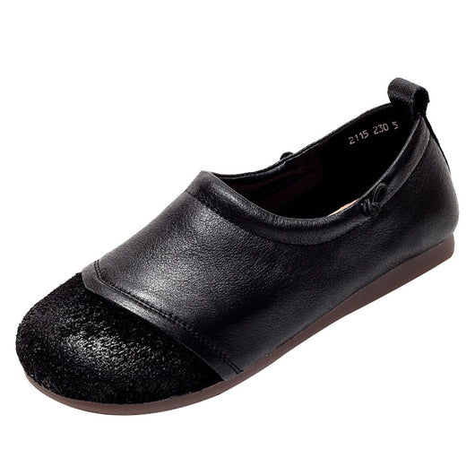 Zapatos Casuales de Cuero para Mujer con Suela Blanda Estilo Retro - Image 14