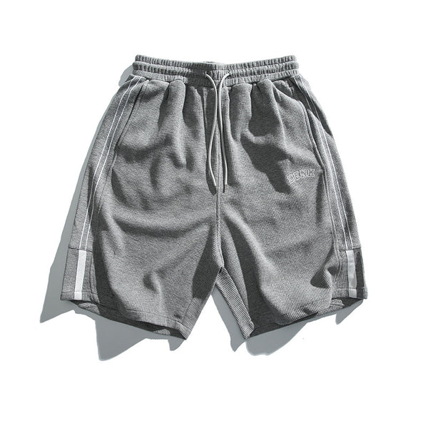 Shorts Sueltos Cuadriculados Beige Estilo Japonés - Cómodos y Versátiles