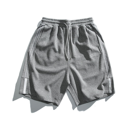 Shorts Sueltos Cuadriculados Beige Estilo Japonés - Cómodos y Versátiles