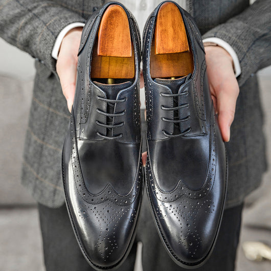 Zapatos Formales de Punta Fina para Hombre - Estilo Británico Elegante - Image 13