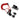 Electric Scooter Bicycle Helmet Motorcycle Disc Brake Lock Spring Reminder Rope European And American Creative Travel Wire Rope