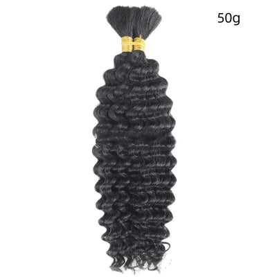 Cabello a Granel Ondas Profundas Boho Trenzas Mixtas Humano - Image 6