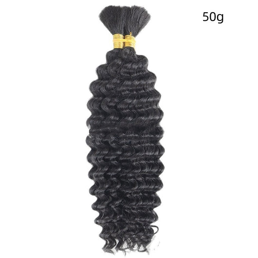 Cabello a Granel Ondas Profundas Boho Trenzas Mixtas Humano - Image 6
