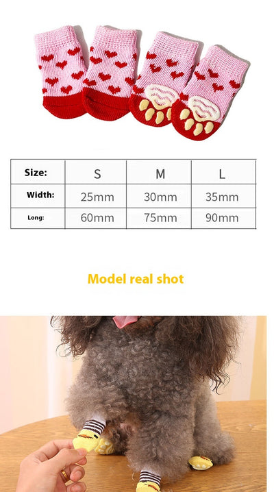Calcetines Navideños para Perros con Diseño de Papá Noel y Reno - Image 8