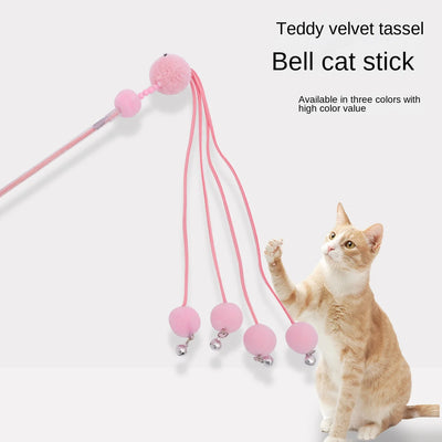 Juguete Interactivo para Gatos con Plumas - Varita de Juego Tassel Cat - Image 7