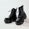 Botas Martin Punk para Mujer - Cuero Auténtico Estilo Alternativo