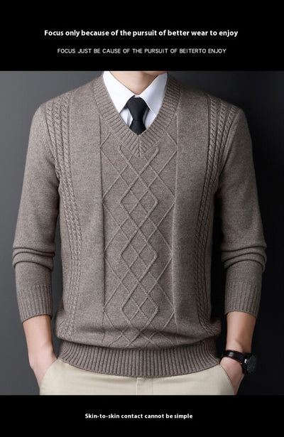Suéter Casual para Hombre con Cuello Tipo Polo - Pullover de Punto - Image 12