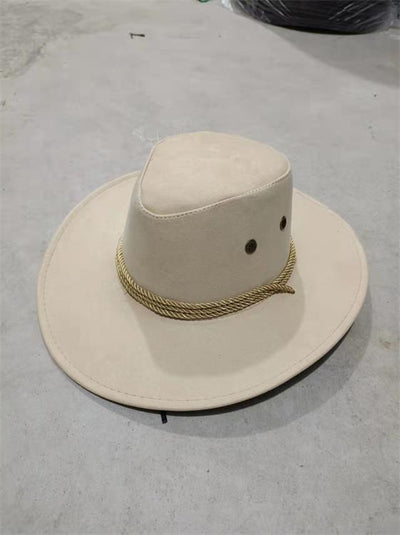 Sombrero Vaquero Estilo Occidental con Textura Velvet - Gorro Cowboy Clásico - Image 14