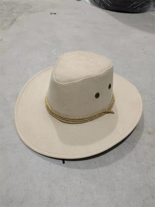 Sombrero Vaquero Estilo Occidental con Textura Velvet - Gorro Cowboy Clásico - Image 14