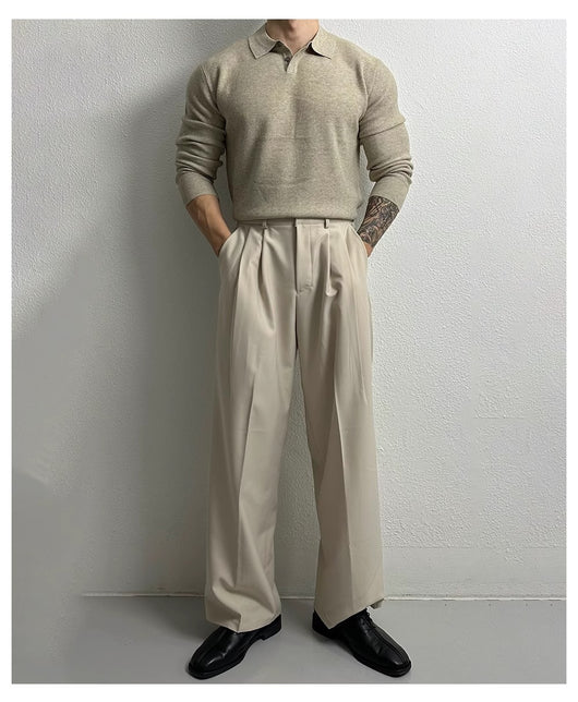 Suéter Ejecutivo Slim Fit Estilo Británico para Hombre - Image 13