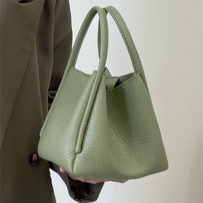 Bolso Bucket de Cuero Suave con Textura Lichee Premium - Image 4
