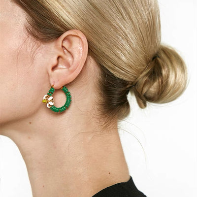 Aretes Esmaltados con Flores Personalizadas - Image 10