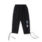 Pantalones Casuales Holgados con Cordón y Patrón Moderno