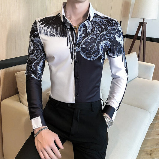 Camisa Floral Slim Fit con Estampa Digital - Estilo Personalidad para Hombre - Image 13