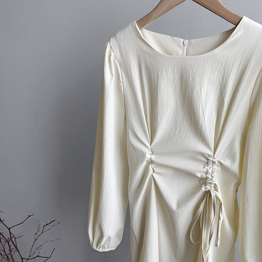 Falda Larga Coreana Retro con Cintura Ajustada - Estilo Francés Elegante - Image 3