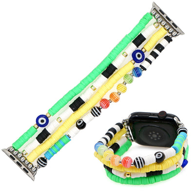 Correa de Reloj Artesanal en Cerámica Suave - Diseño Multicolor Negro - Image 7