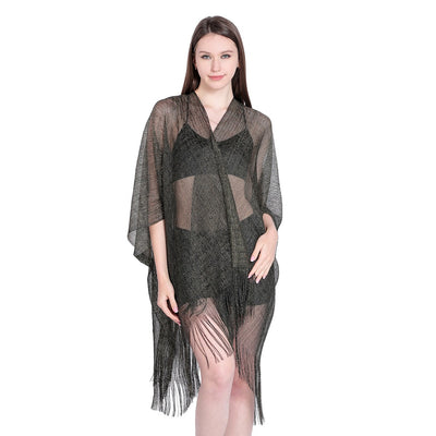 Blusa Playera con Cintas Doradas y Plateadas - Protección Solar Elegante - Image 54