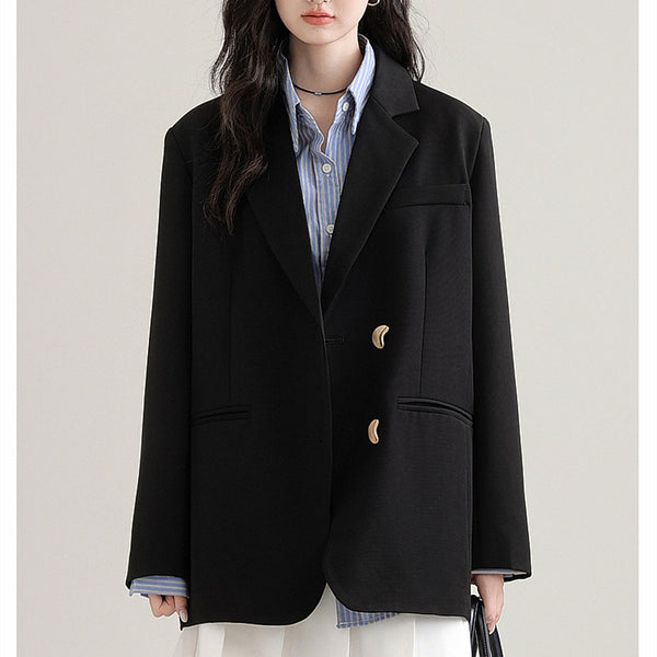 Blazer Negro Clásico para Mujer