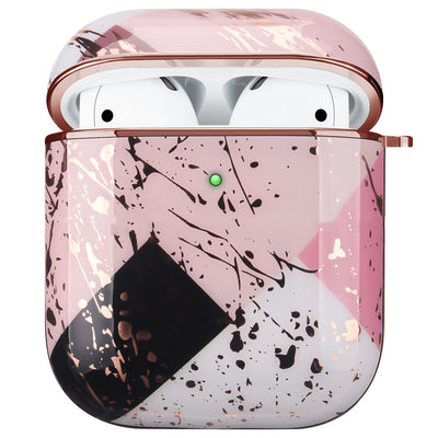 Funda Protectora para AirPods con Diseño Mármol Blanco y Acabado Dorado - Image 13