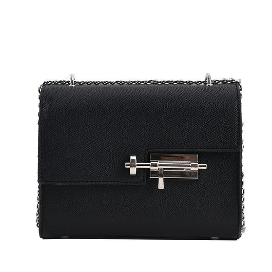 Bolso Diagonal de Mujer con Cadena Texturizada y Diseño Asimétrico - Image 3
