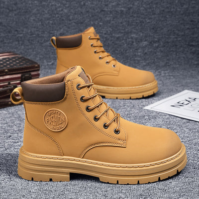 Botas de Trabajo Martin Altas para Hombre con Suela Reforzada Estilo Inglés - Image 3