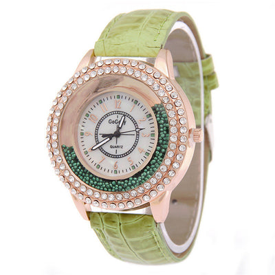 Reloj de Cuarzo para Mujer con Diamantes y Efecto Quicksand