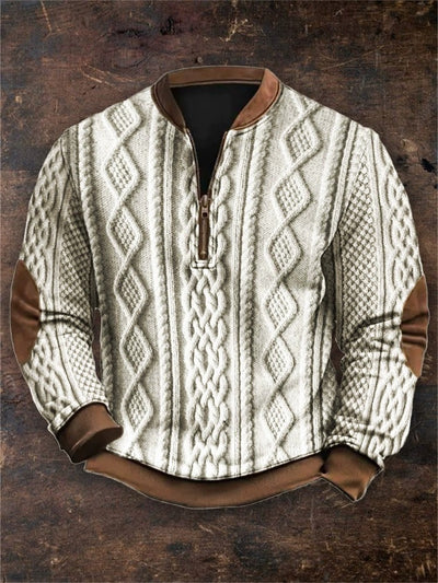 Sudadera con Cierre Estampado 3D Digital para Hombre - Primavera y Otoño - Image 7