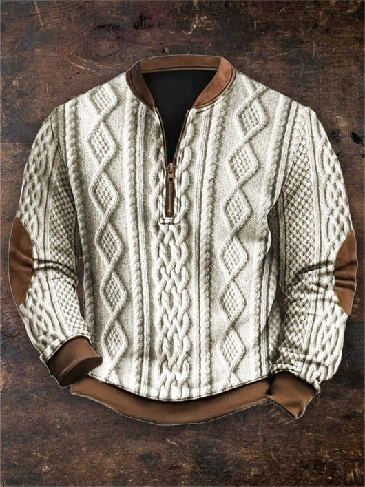Sudadera con Cierre Estampado 3D Digital para Hombre - Primavera y Otoño - Image 7