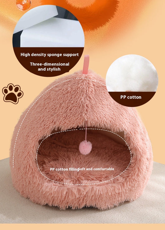 Cama Térmica Acogedora para Gatos - Nido Peluche Invierno - Image 12