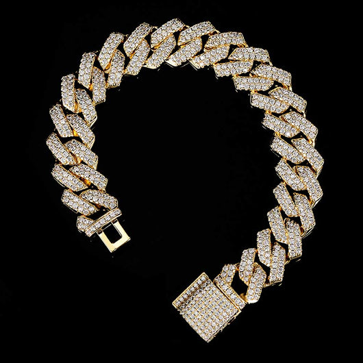 Pulsera Hip Hop Doble Fila 14mm - Estilo Urbano Premium - Image 53