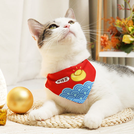 Pañoleta Triangular Ajustable para Mascotas - Accesorios Decorativos