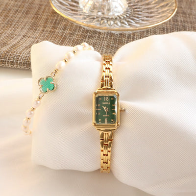 Reloj Cuadrado Dorado 18K para Mujer - Diseño Trendy y Elegante - Image 7