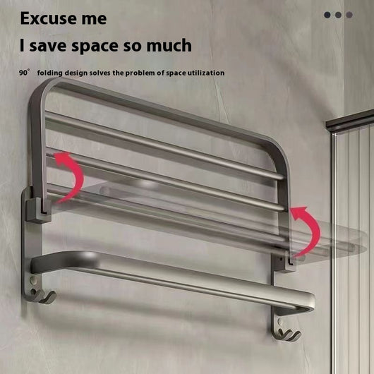 Toallero de Aluminio sin Perforación para Baño - Image 13