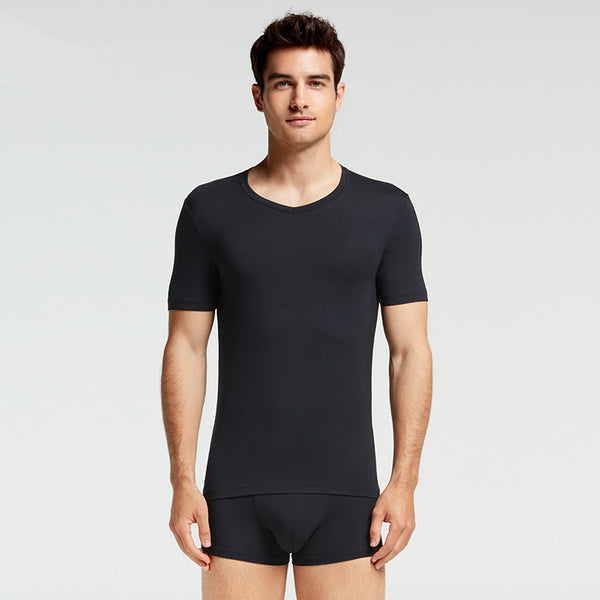 Playera Modal Hombre Ajustada para Casa