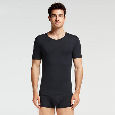 Playera Modal Hombre Ajustada para Casa