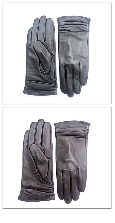 Guantes de Cuero Oveja para Mujer con Pantalla Táctil - Invierno Cálido - Image 18