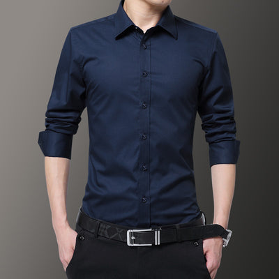 Blazer Ejecutivo Blanco y Negro de Manga Larga para Hombre - Image 13