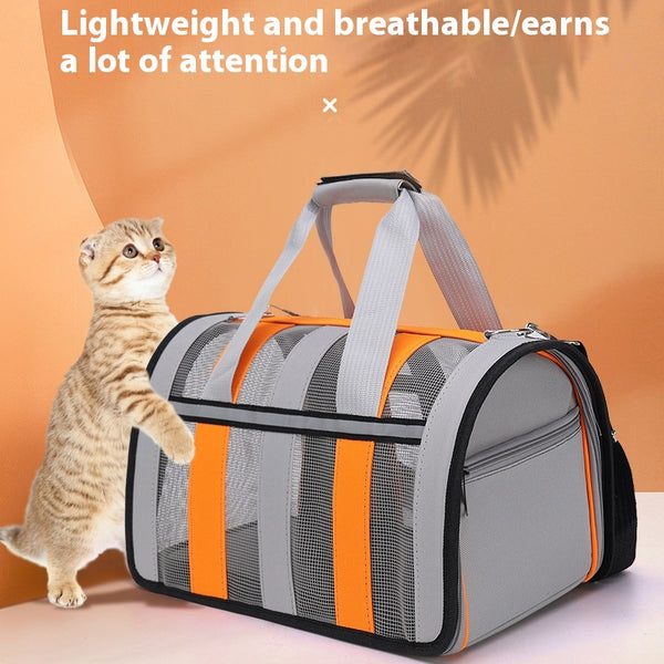 Bolsa Transportadora Crossbody para Mascotas - Diseño Portátil y Cómodo